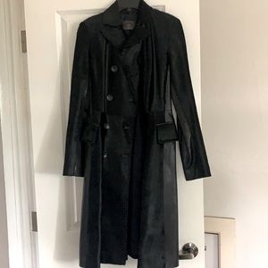 Black leather Hudson Coat
